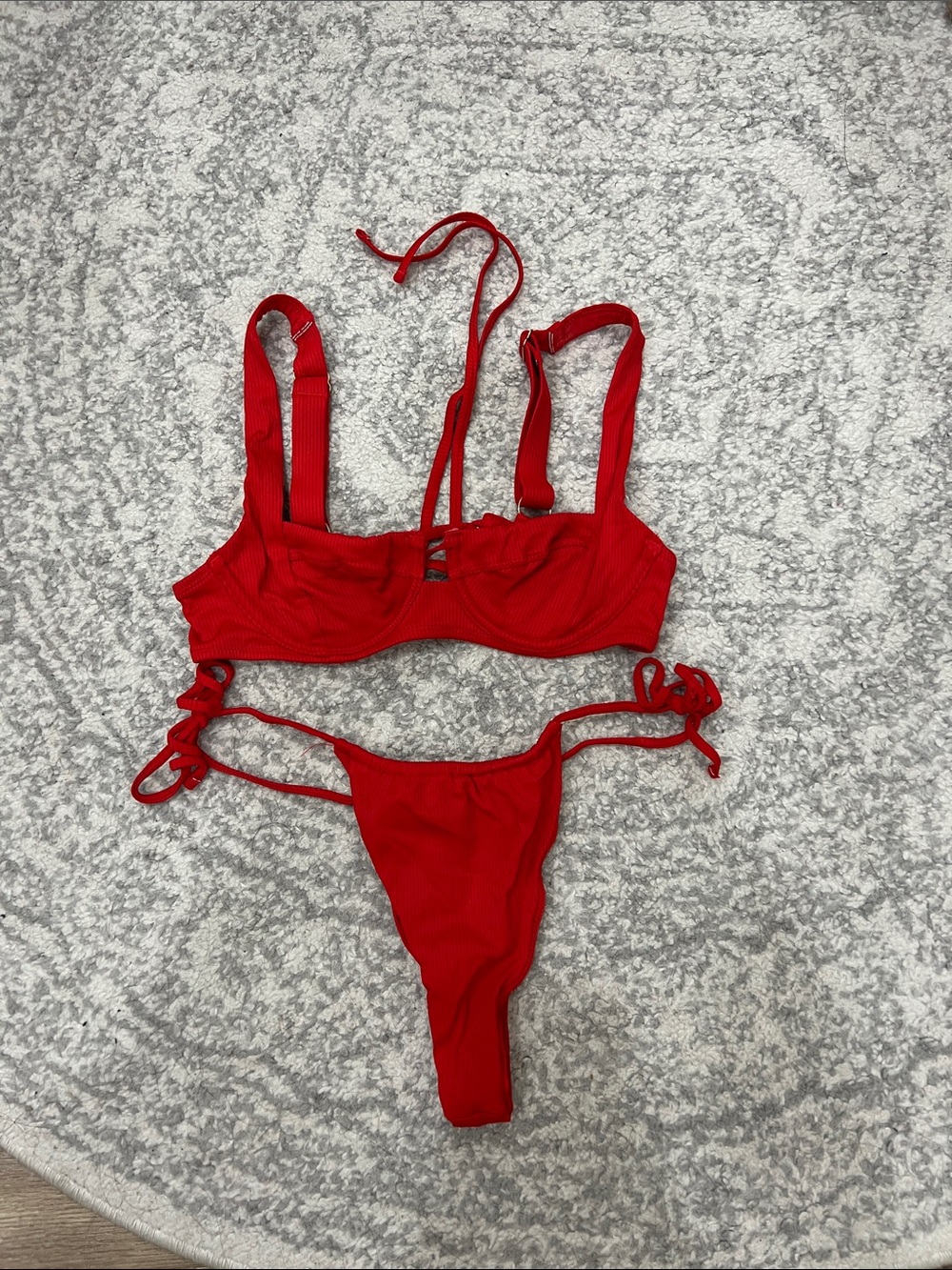 Victoria’s Secret red bikini set, size small